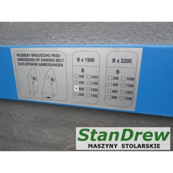 Szlifierka szerokotaśmowa Houfek Buldog 630 C